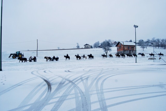 Številni lastniki konj so se udeležili blagoslova